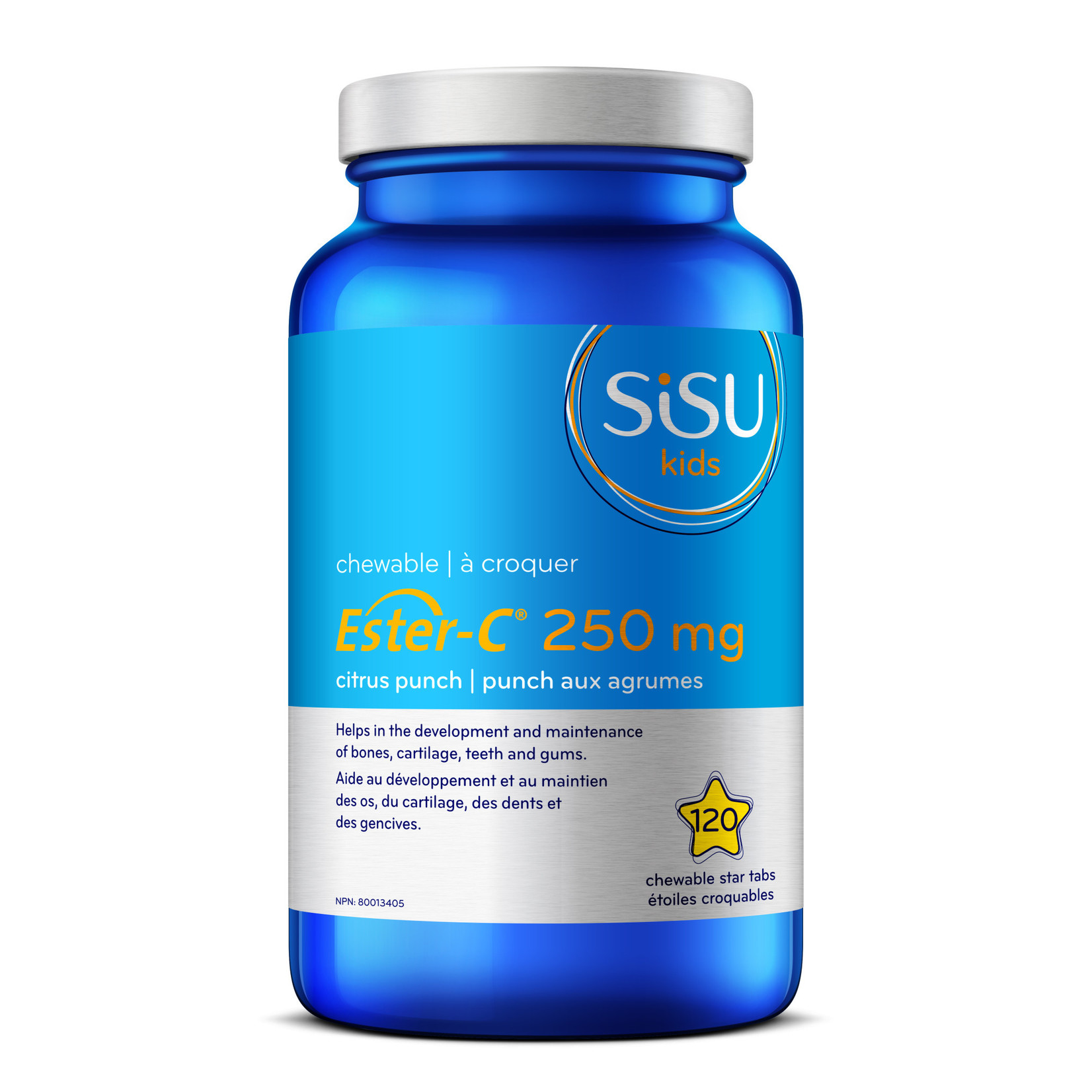 SISU SISU ESTER-C KIDS 250MG 120 CITRUS PUNCH CHEWABLE STARS