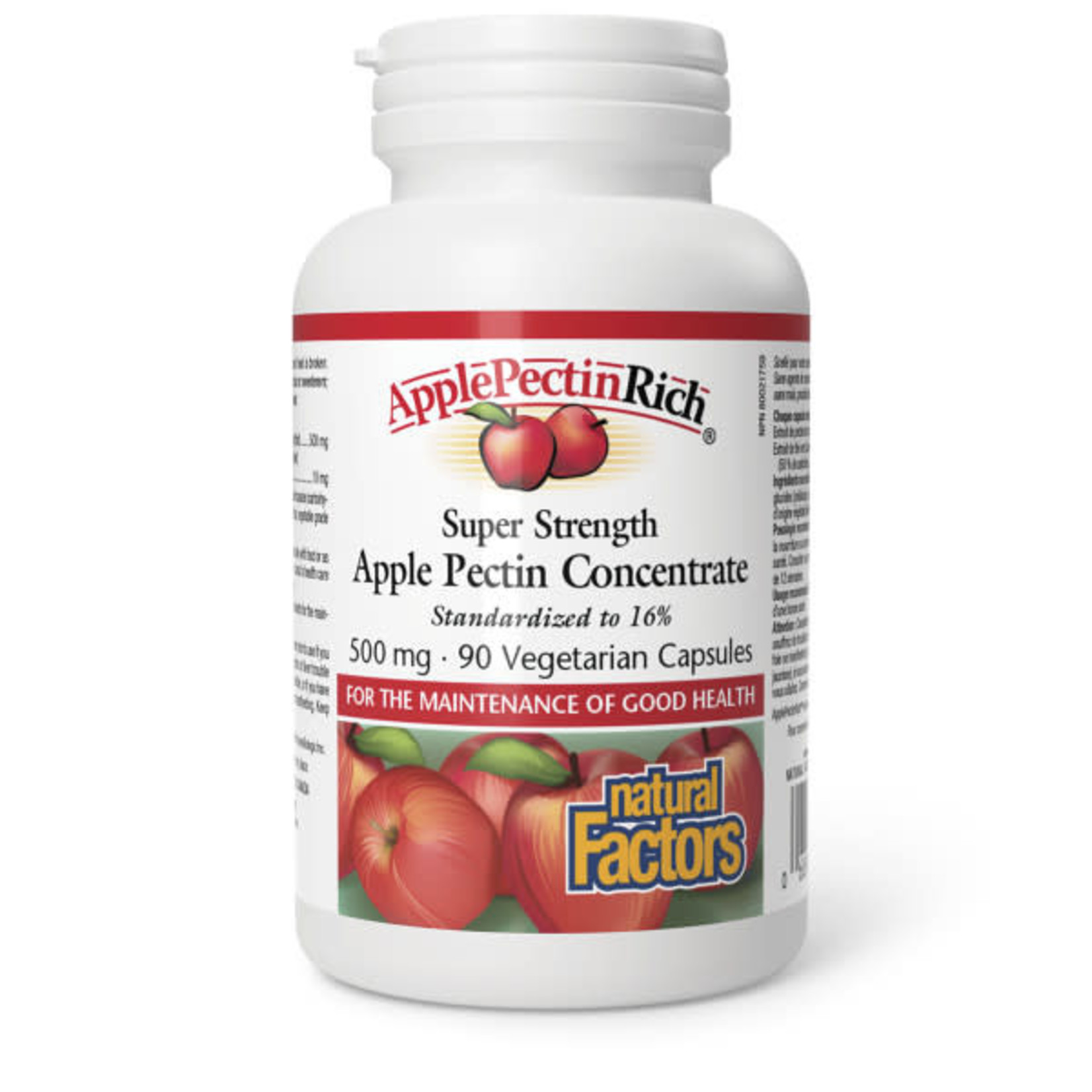 NATURAL FACTORS NATURAL FACTORS APPLE PECTIN RICH 500MG 90VEG CAPS