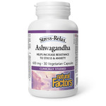 NATURAL FACTORS NATURAL FACTORS ASHWAGANDHA 600MG 30 VEGICAPS