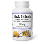 NATURAL FACTORS NATURAL FACTORS BLACK COHOSH 40MG 90 VEGI CAPS