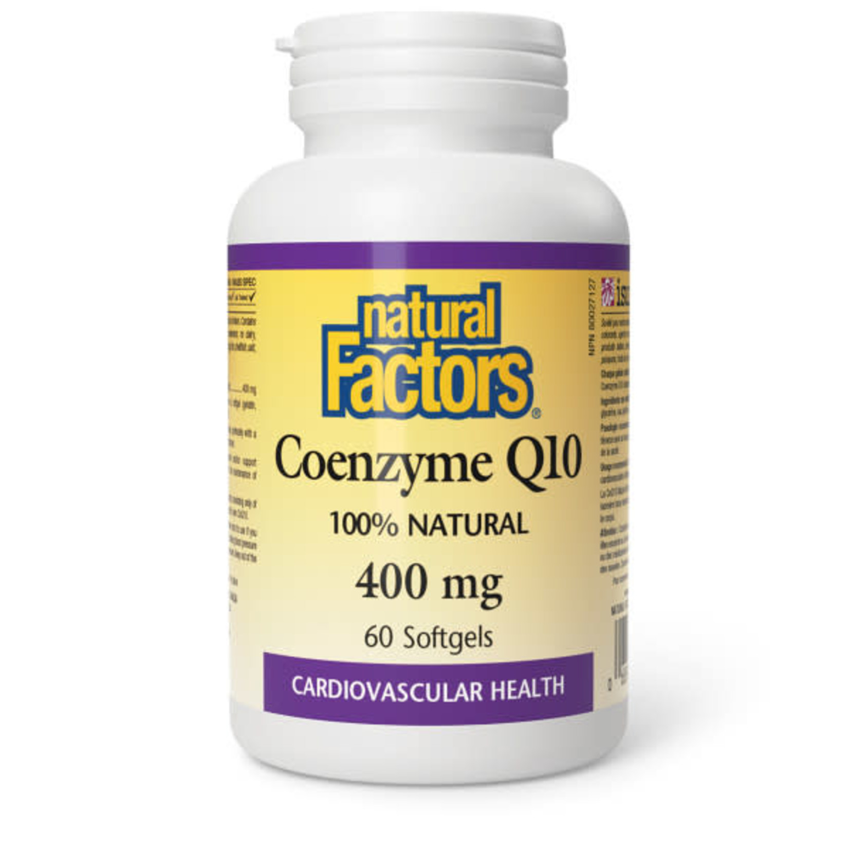 NATURAL FACTORS NATURAL FACTORS COQ10 400MG 60 SOFTGELS