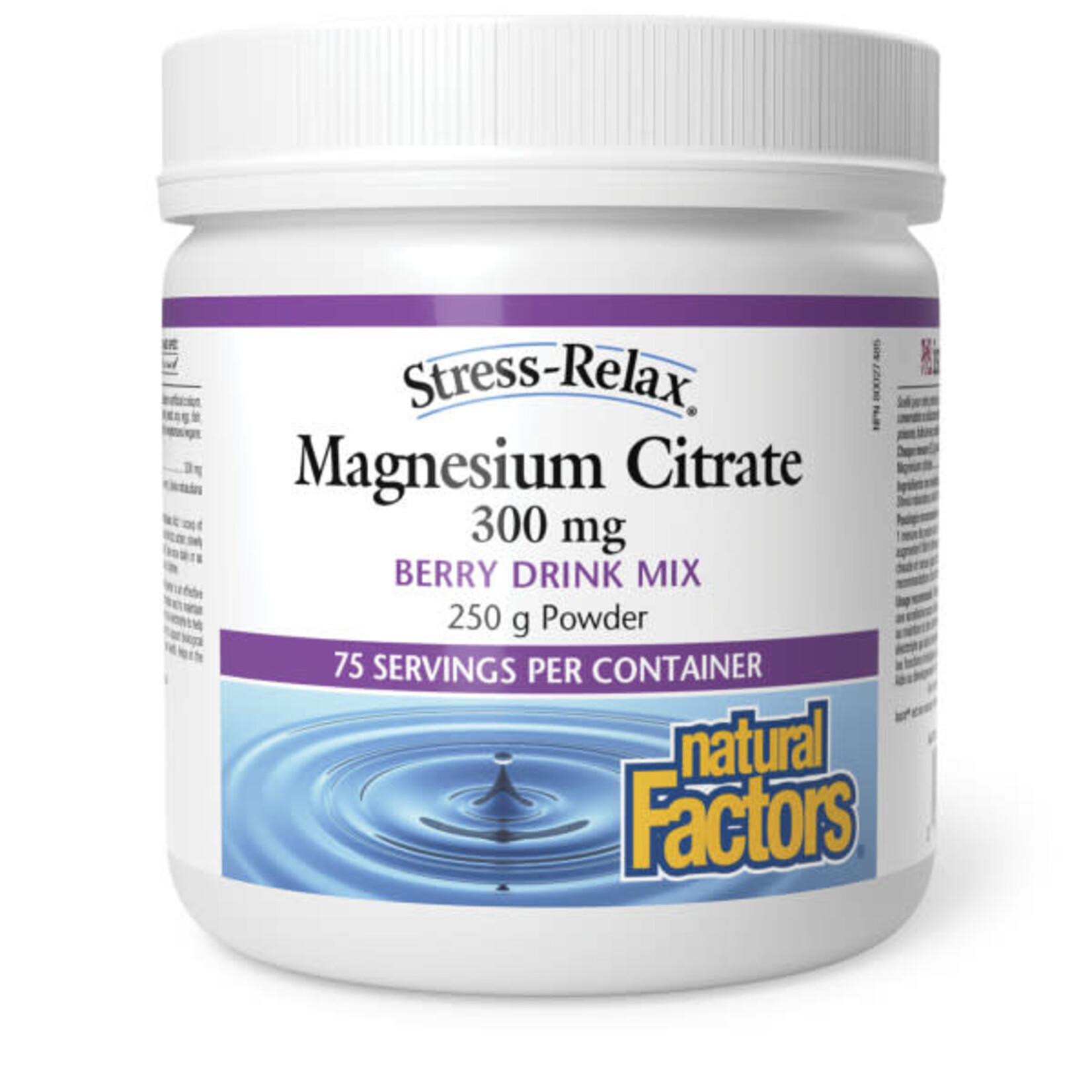 NATURAL FACTORS NATURAL FACTORS MAGNESIUM CITRATE POWDER 250G BERRY