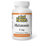 NATURAL FACTORS NATURAL FACTORS MELATONIN 5MG 90 PEPPERMINT SUBLINGUAL TABS