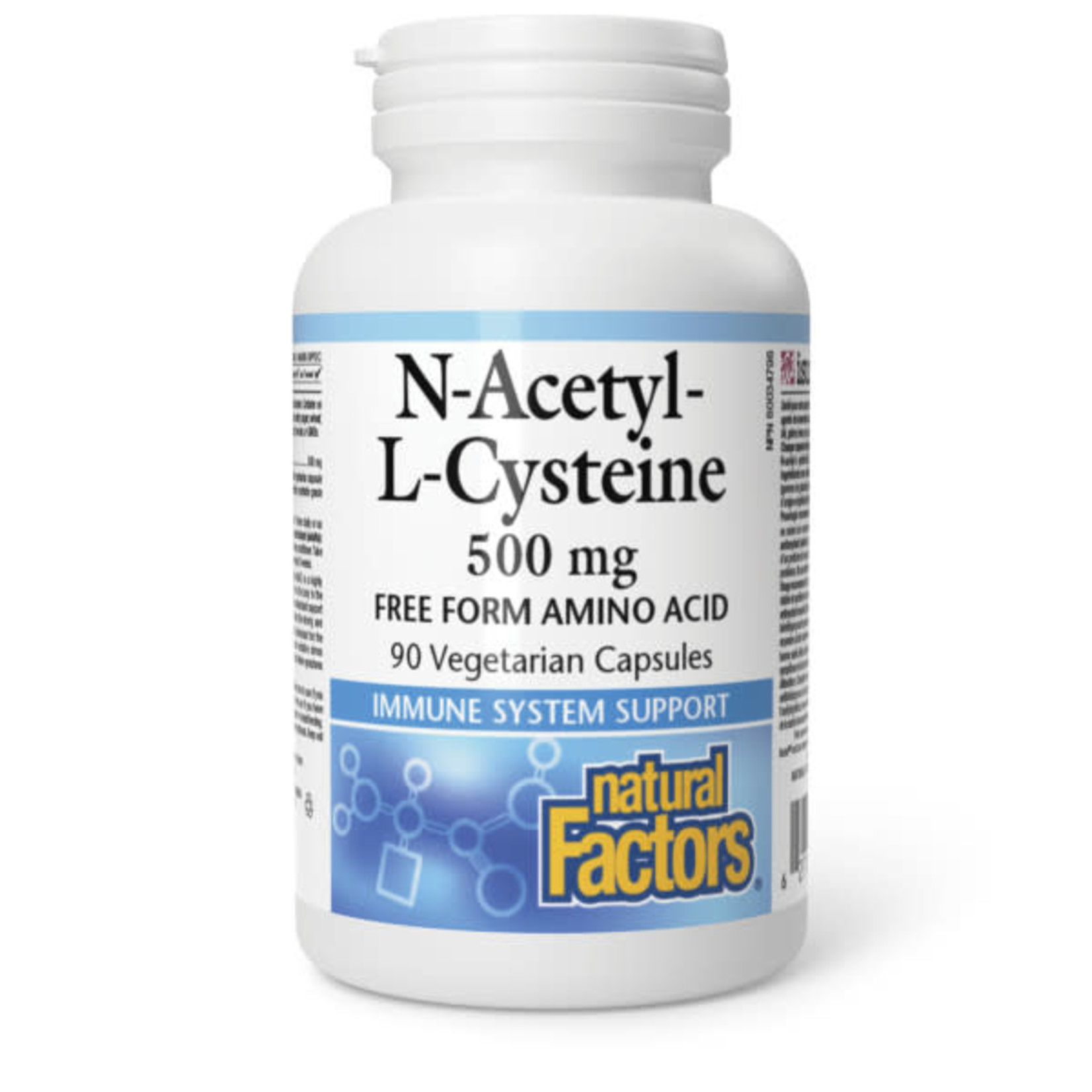 NATURAL FACTORS NATURAL FACTORS N-ACETYL L-CYSTEINE (NAC) 500MG 90 VEGICAPS