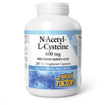 NATURAL FACTORS NATURAL FACTORS N-ACETYL L-CYSTEINE (NAC) 600MG 180 VEGICAPS (BONUS BOTTLE)