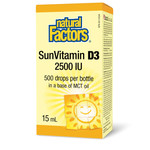 NATURAL FACTORS NATURAL FACTORS SUNVITAMIN D3 2500IU DROPS 15ML