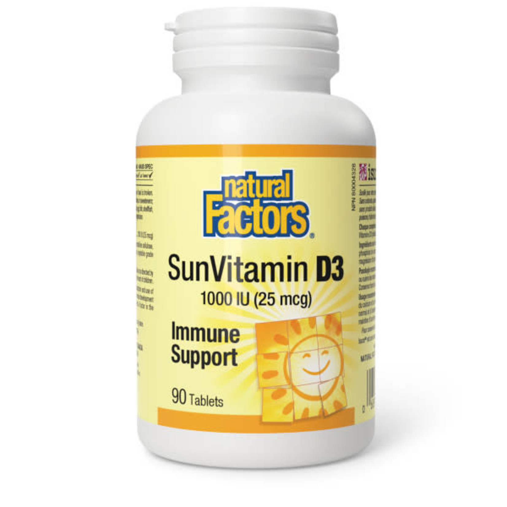 NATURAL FACTORS NATURAL FACTORS VITAMIN D3 1000 IU 90 TABS