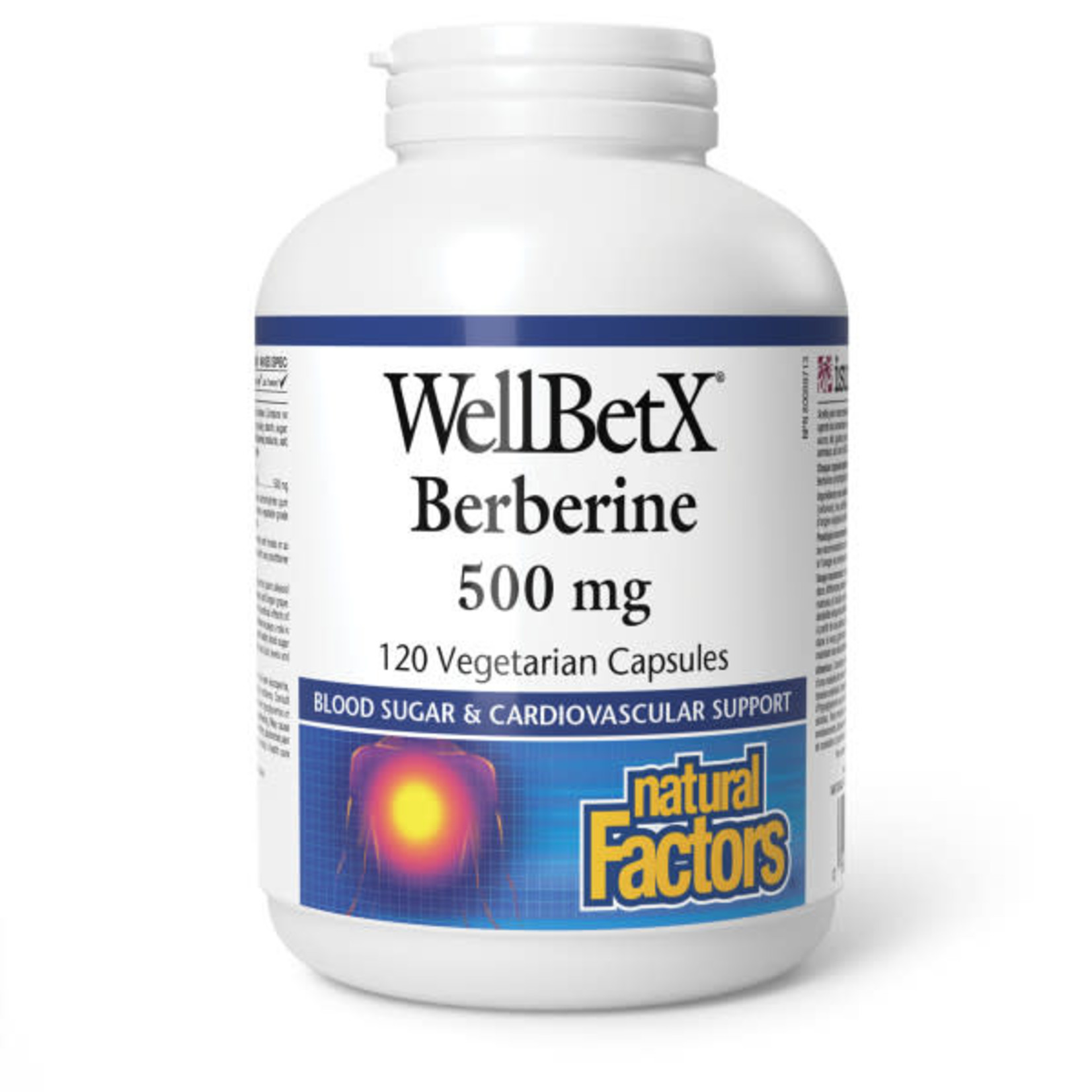 NATURAL FACTORS NATURAL FACTORS WELLBETX BERBERINE 500MG 120 VEGCAP