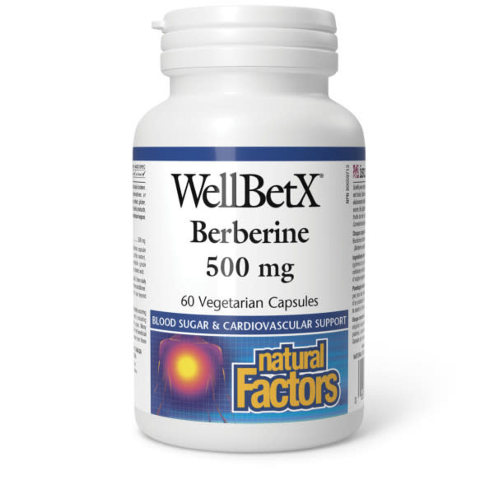 NATURAL FACTORS NATURAL FACTORS WELLBETX BERBERINE 500MG 60 VEG CAP