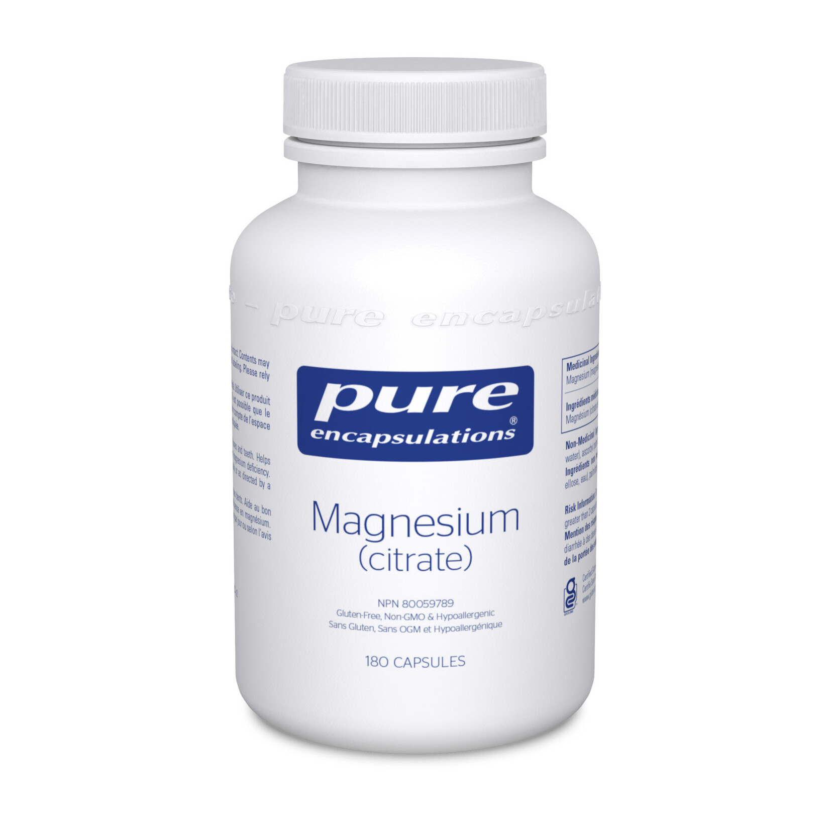 PURE ENCAPSULATIONS PURE ENCAPSULATIONS MAGNESIUM CITRATE 180 VEG CAPS