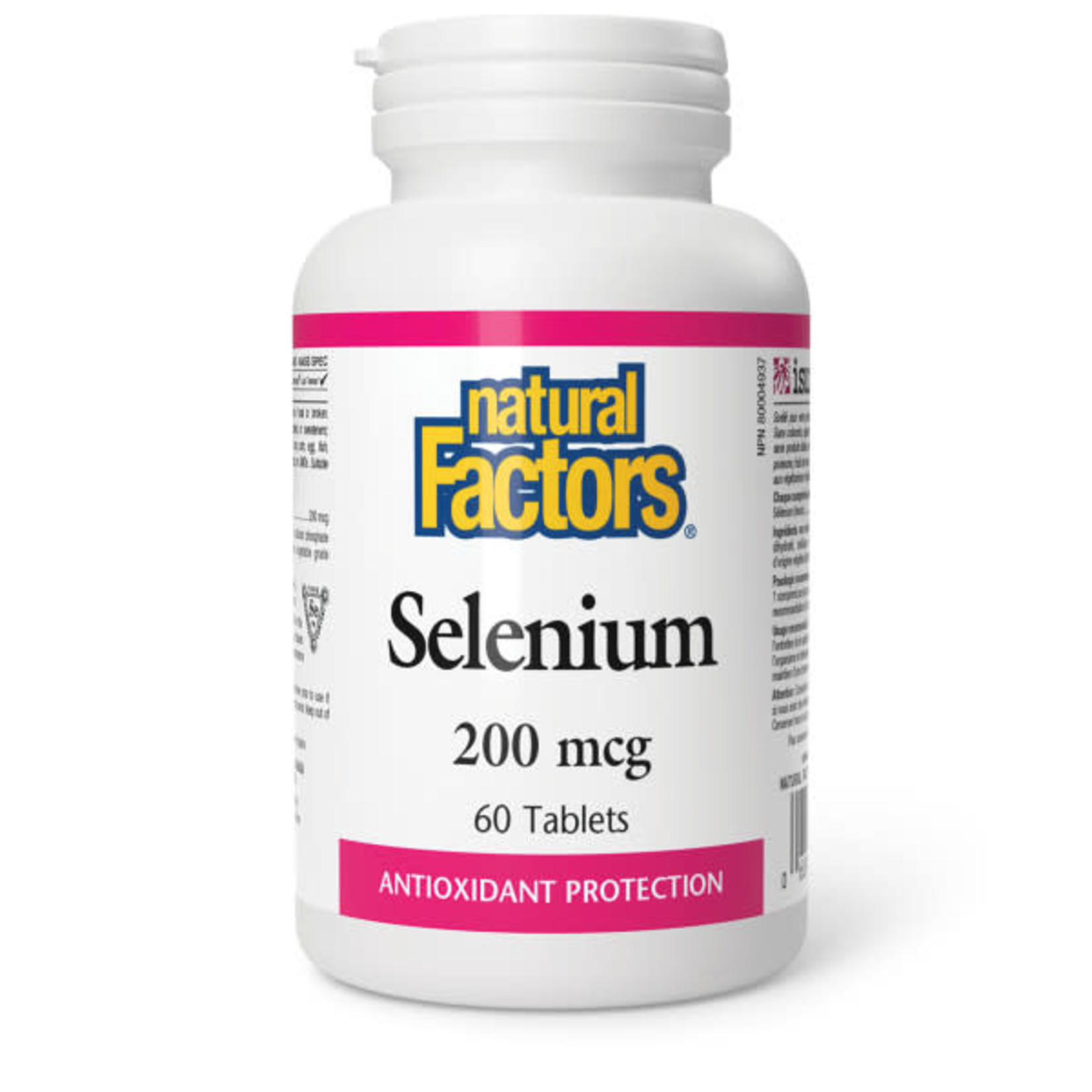 NATURAL FACTORS NATURAL FACTORS SELENIUM 200MCG 60 TABS