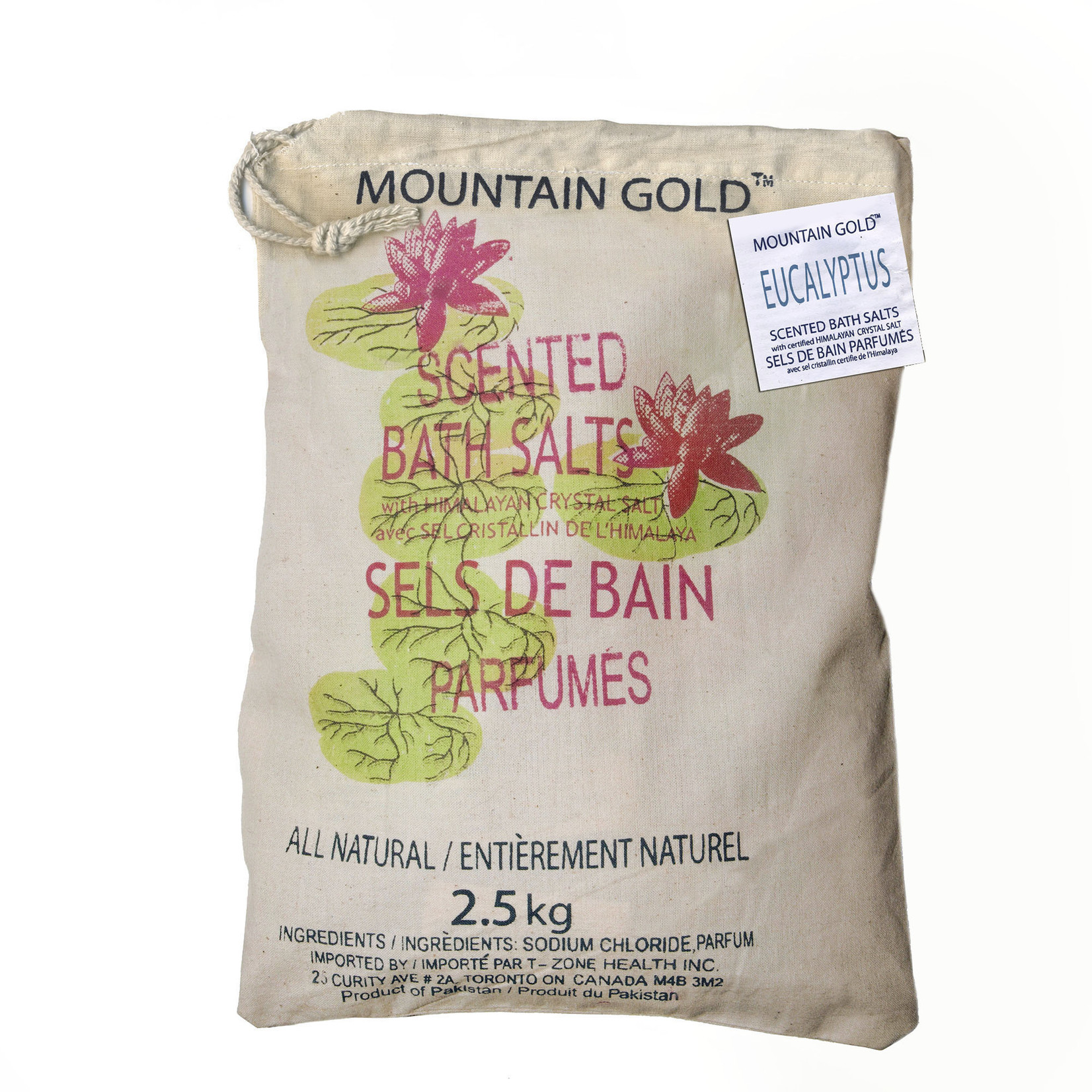 MOUNTAIN GOLD MOUNTAIN GOLD SCENTED BATH SALTS EUCALYPTUS 2.5KG