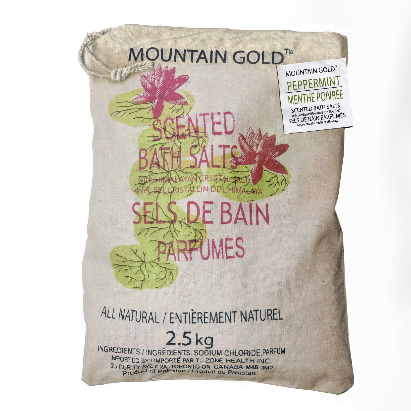 MOUNTAIN GOLD MOUNTAIN GOLD SCENTED BATH SALTS PEPPERMINT 2.5KG