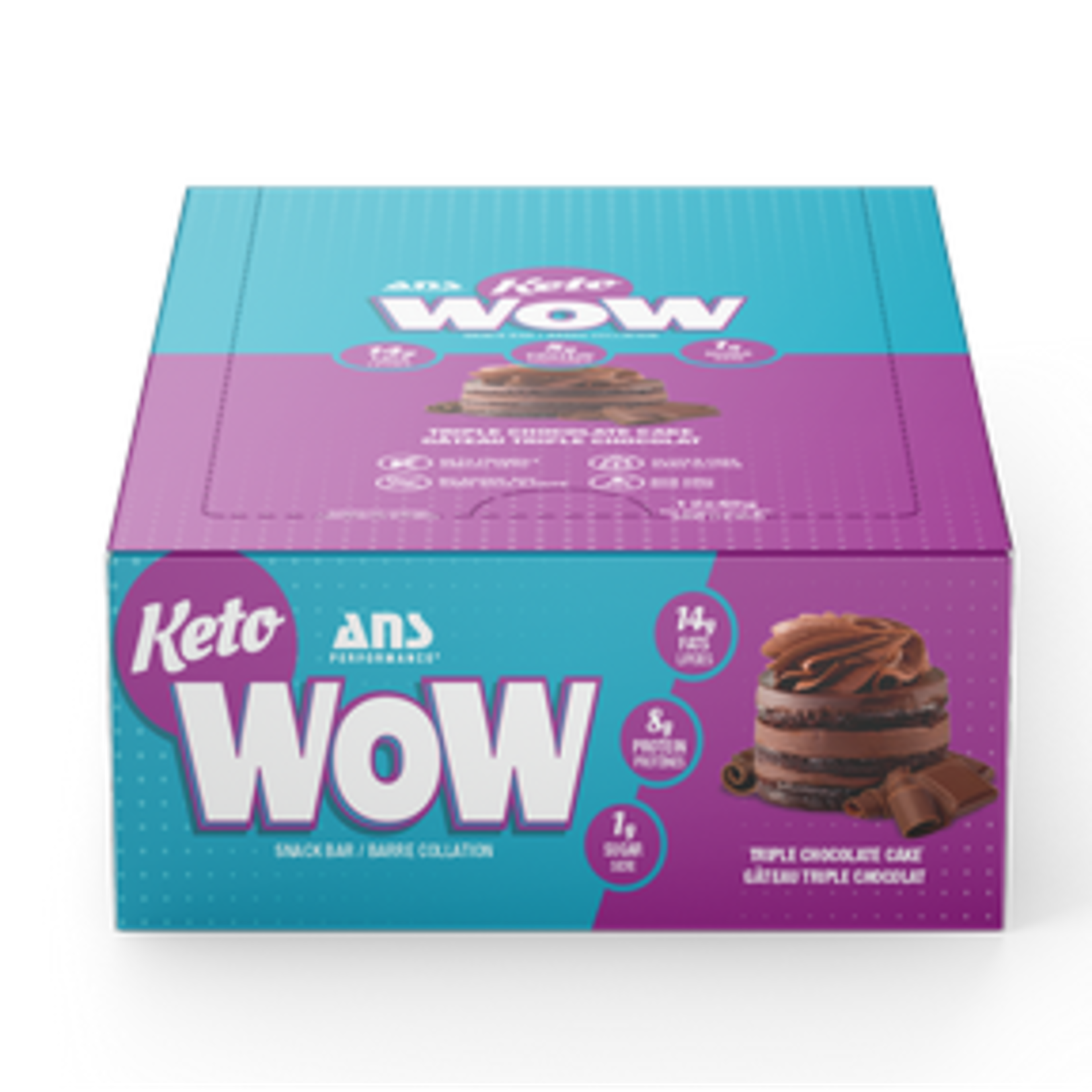 ANS PERFORMANCE ANS KETO WOW TRIPLE CHOCOLATE CAKE BAR 40G