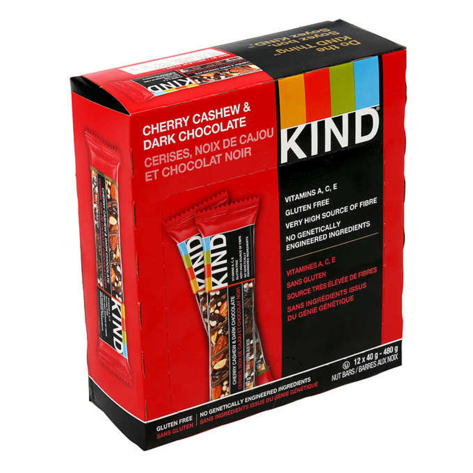 KIND KIND DARK CHOC CHERRY CASHEW BAR 40G