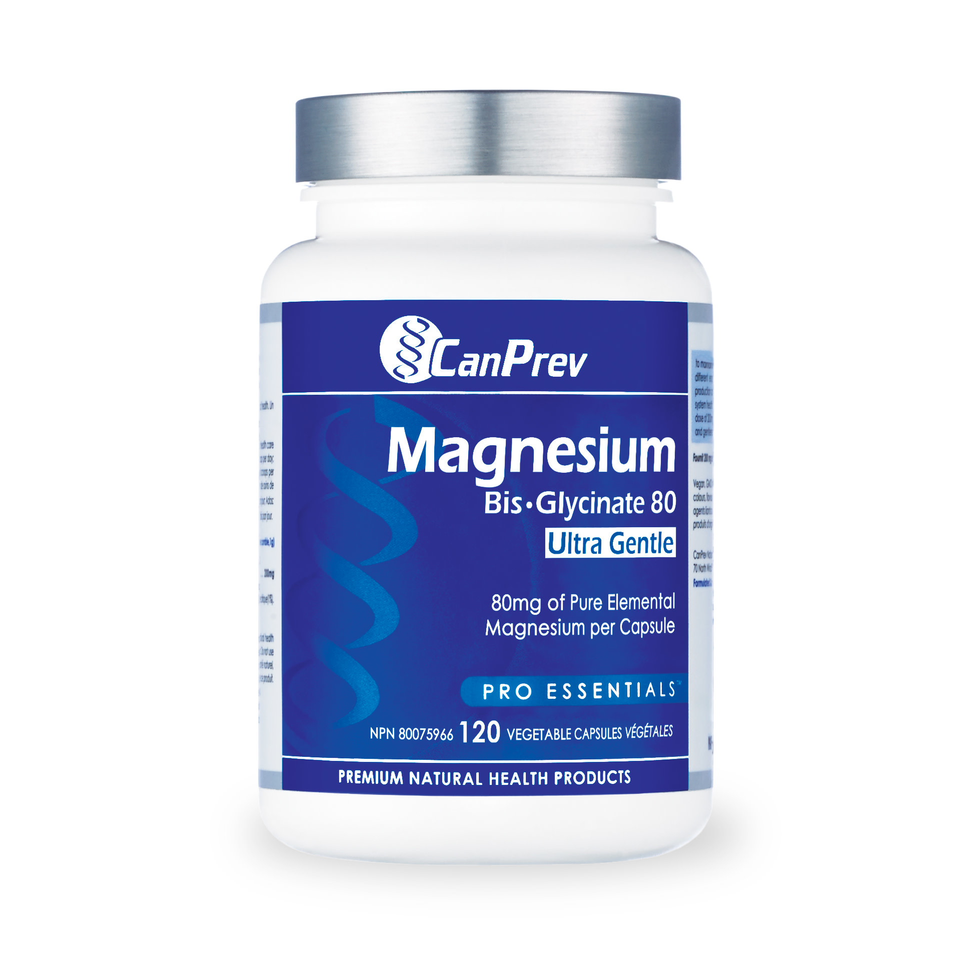 CANPREV CANPREV MAGNESIUM BISGLYCINATE 80 ULTRA GENTLE 120 VEGICAPS