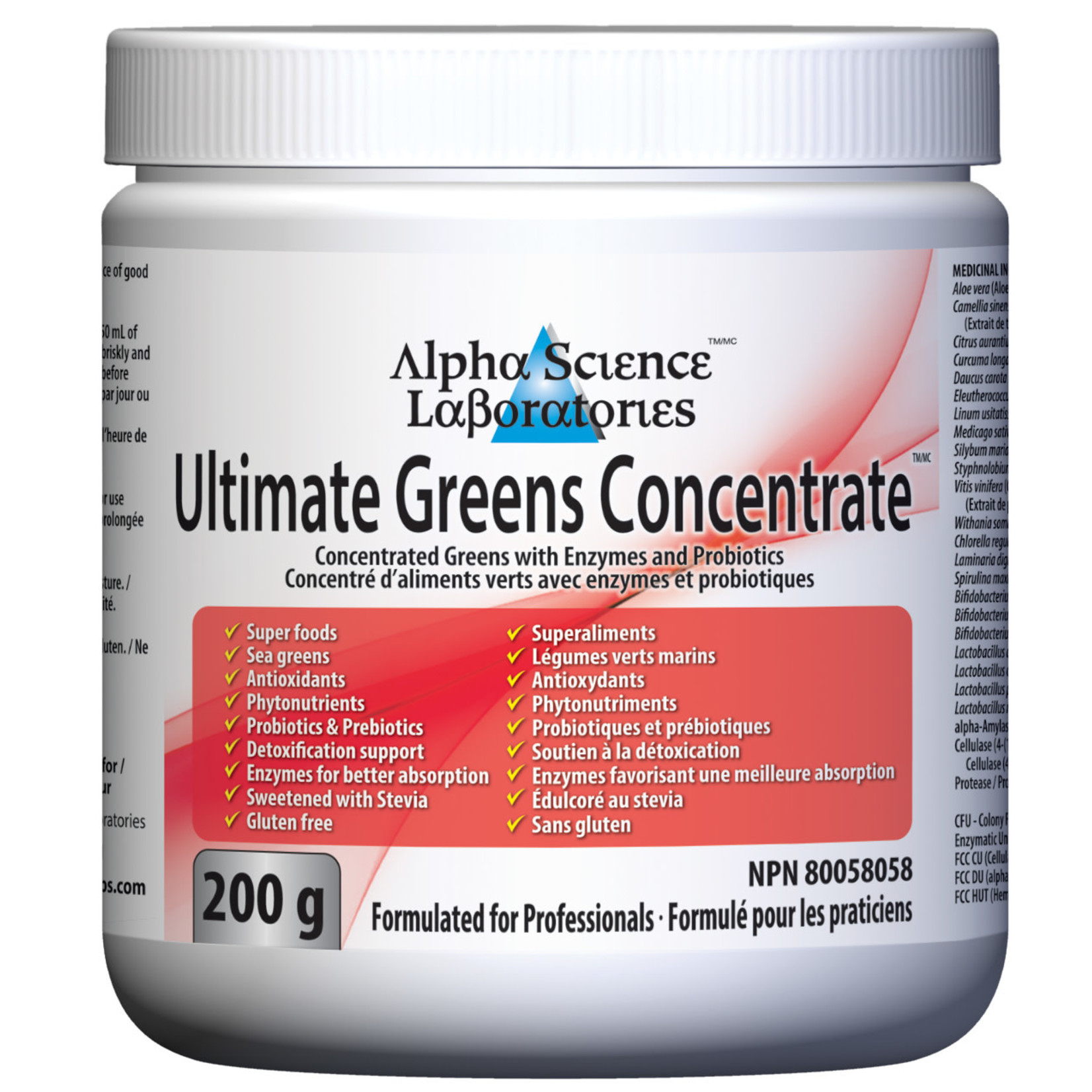 ALPHA SCIENCE LABORATORIES ALPHA SCIENCE ULTIMATE GREENS 200G