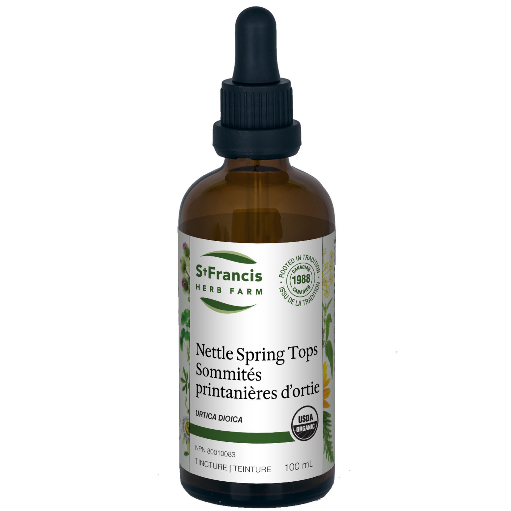 ST FRANCIS ST FRANCIS NETTLE SPRING TOPS (STINGING NETTLE) TINCTURE 100ML