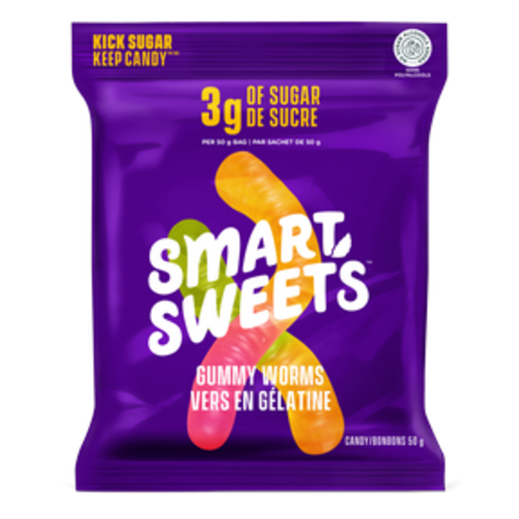 SMARTSWEETS SMART SWEETS GUMMY WORMS 50G