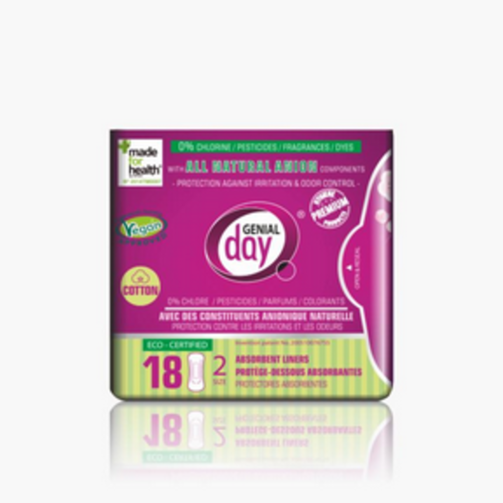 GENIAL DAY GENIAL DAY COTTON LINERS 18CT