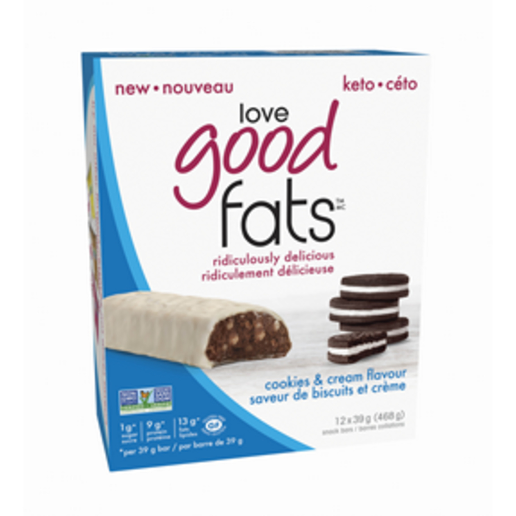 LOVE GOOD FATS LOVE GOOD FATS COOKIES & CREAM BAR 40G