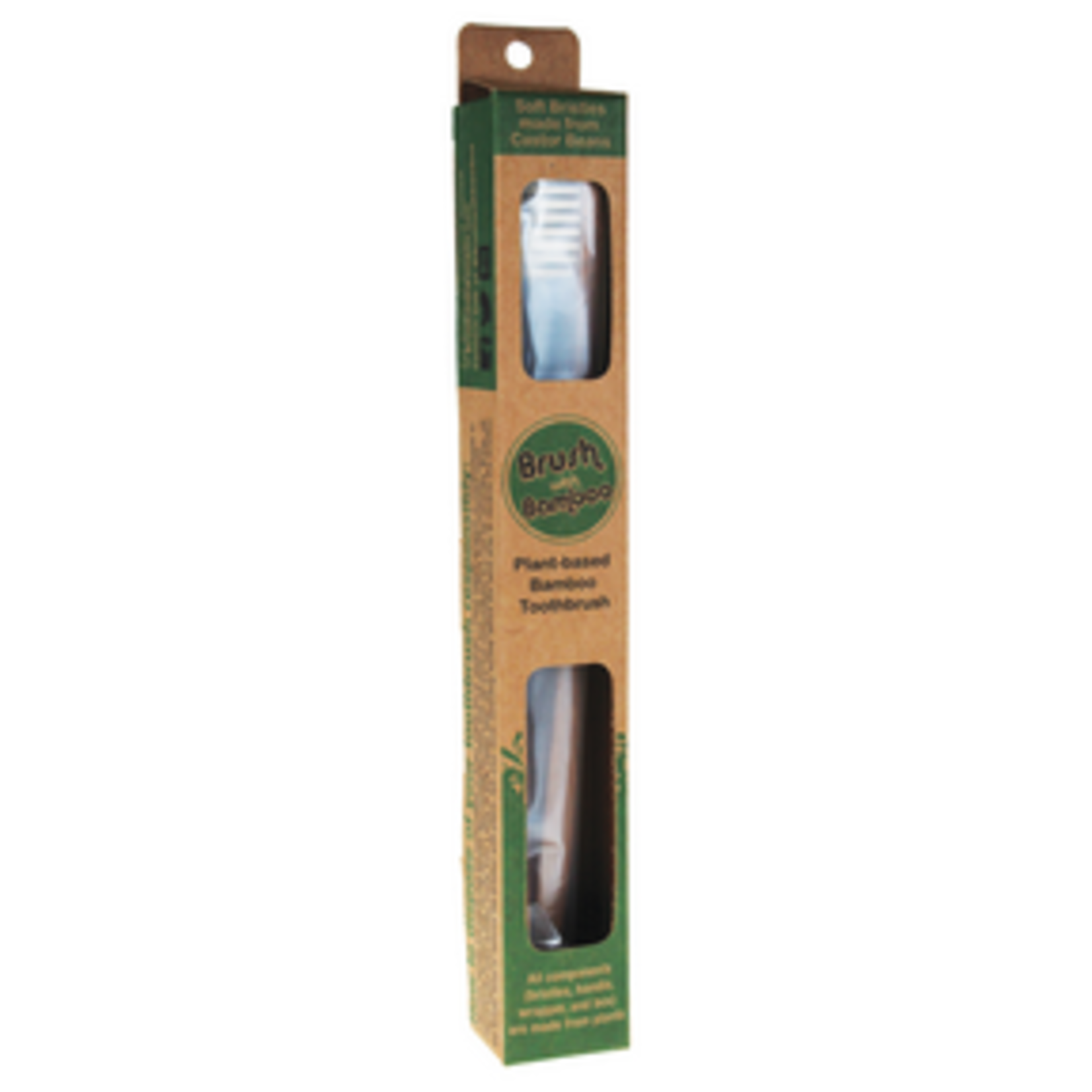 BRUSH WITH BAMBOO BRUSH WITH BAMBOO ADULT TOOTHBRUSH