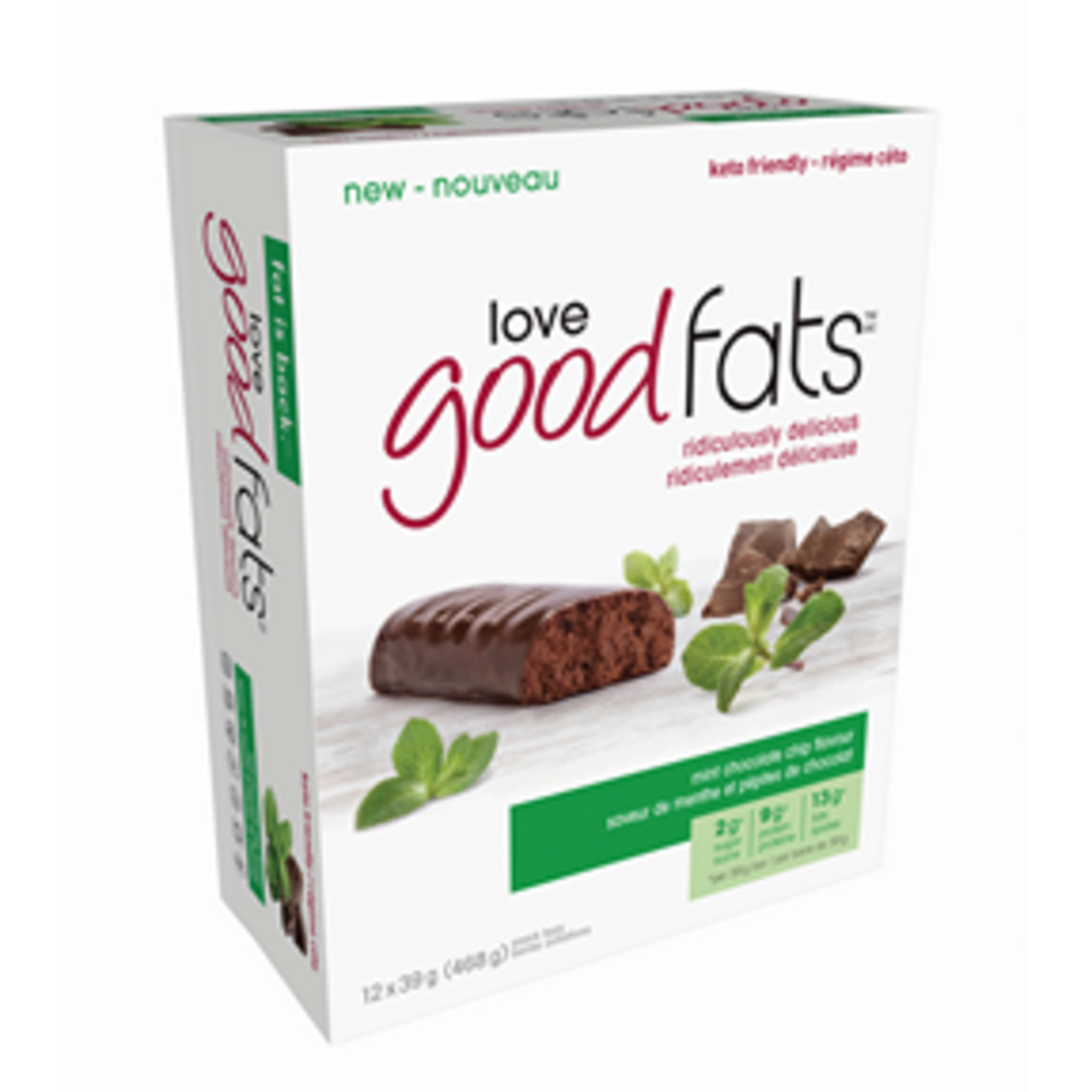 LOVE GOOD FATS LOVE GOOD FATS MINT CHOCOLATE BAR 40G