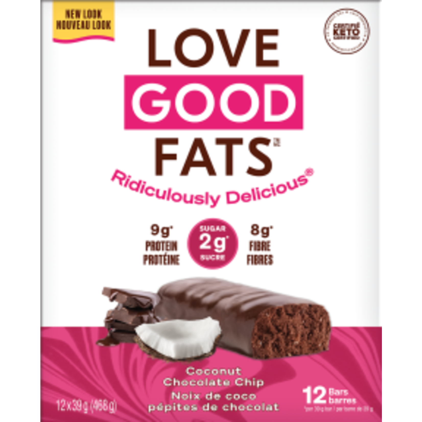 LOVE GOOD FATS LOVE GOOD FATS COCONUT CHOCOLATE CHIP BAR 40G