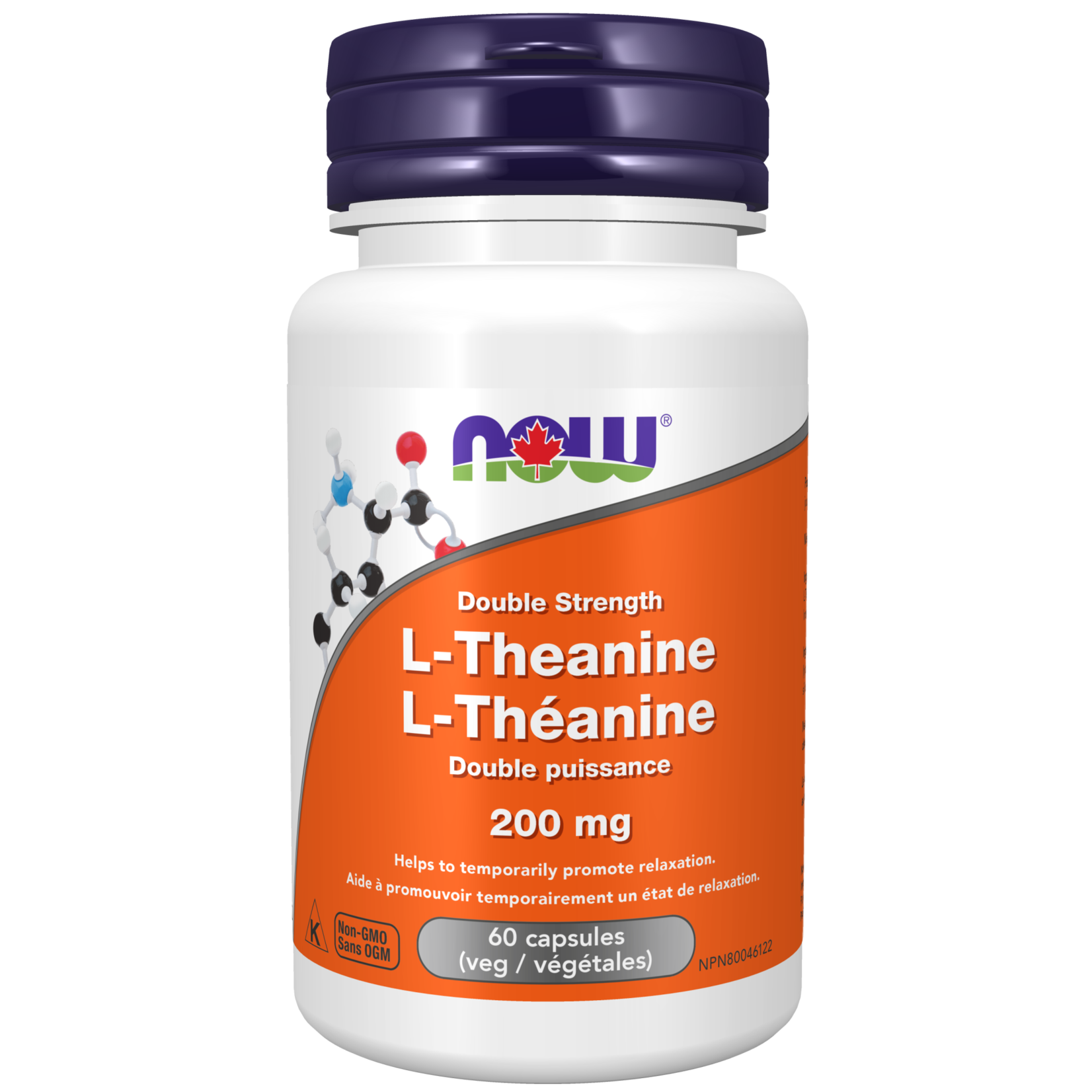 NOW FOODS NOW L-THEANINE 200 MG, 60 CAPS