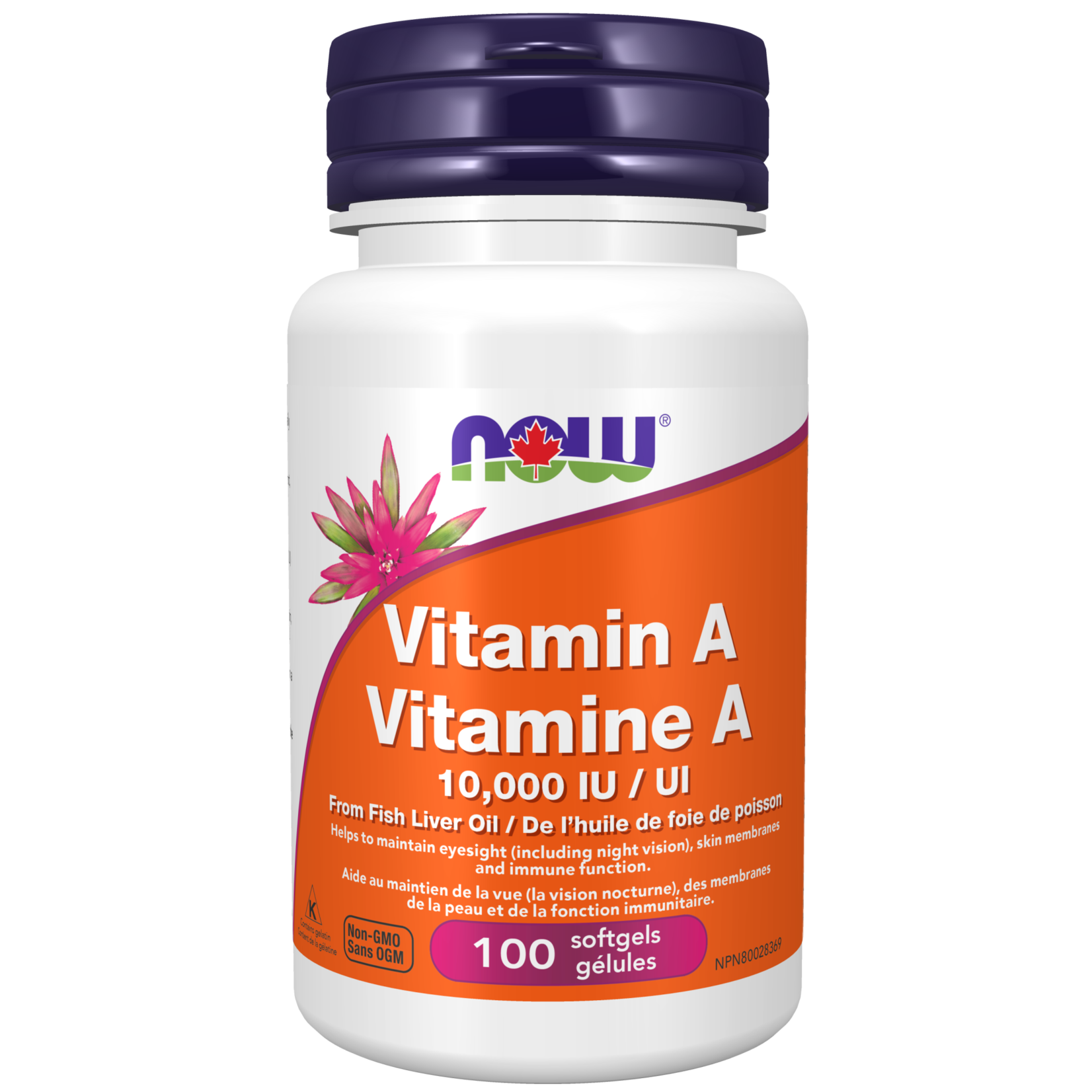 NOW FOODS NOW VITAMIN A 10,000IU 100 GELS