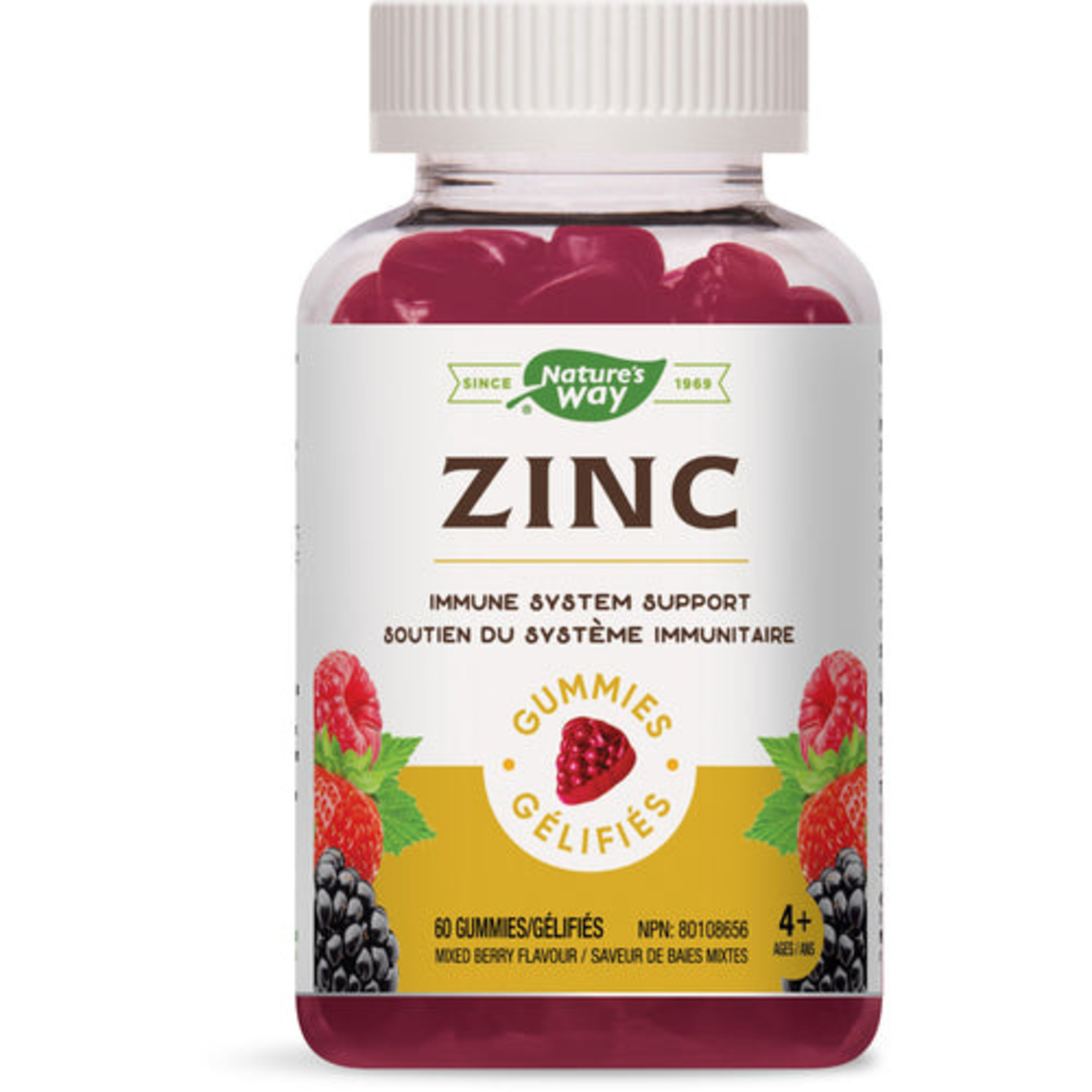 NATURES WAY NATURE'S WAY ZINC GUMMIES 60 GUMMIES