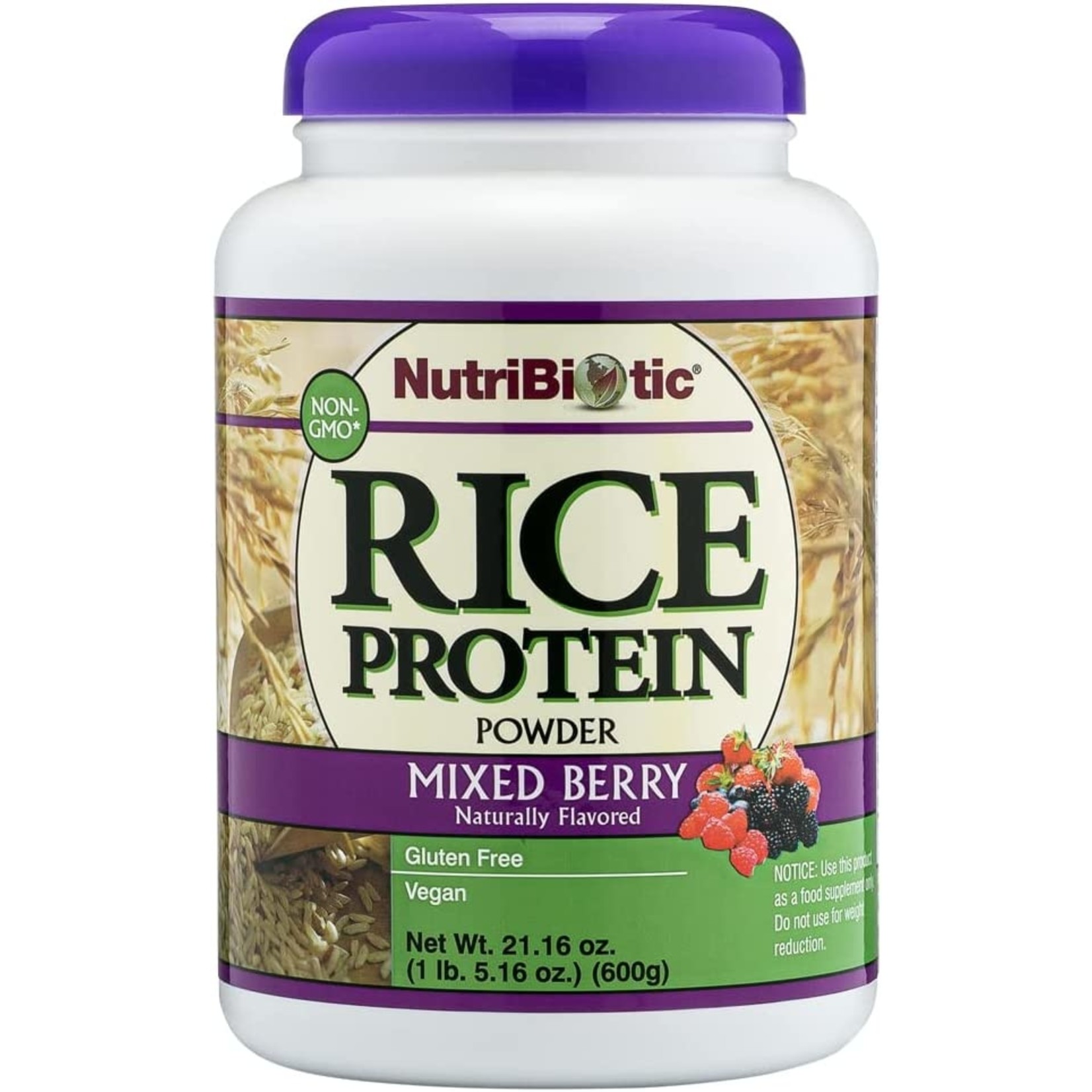NUTRIBIOTIC NUTRIBIOTIC RICE PROTEIN MIXED BERRY 600G