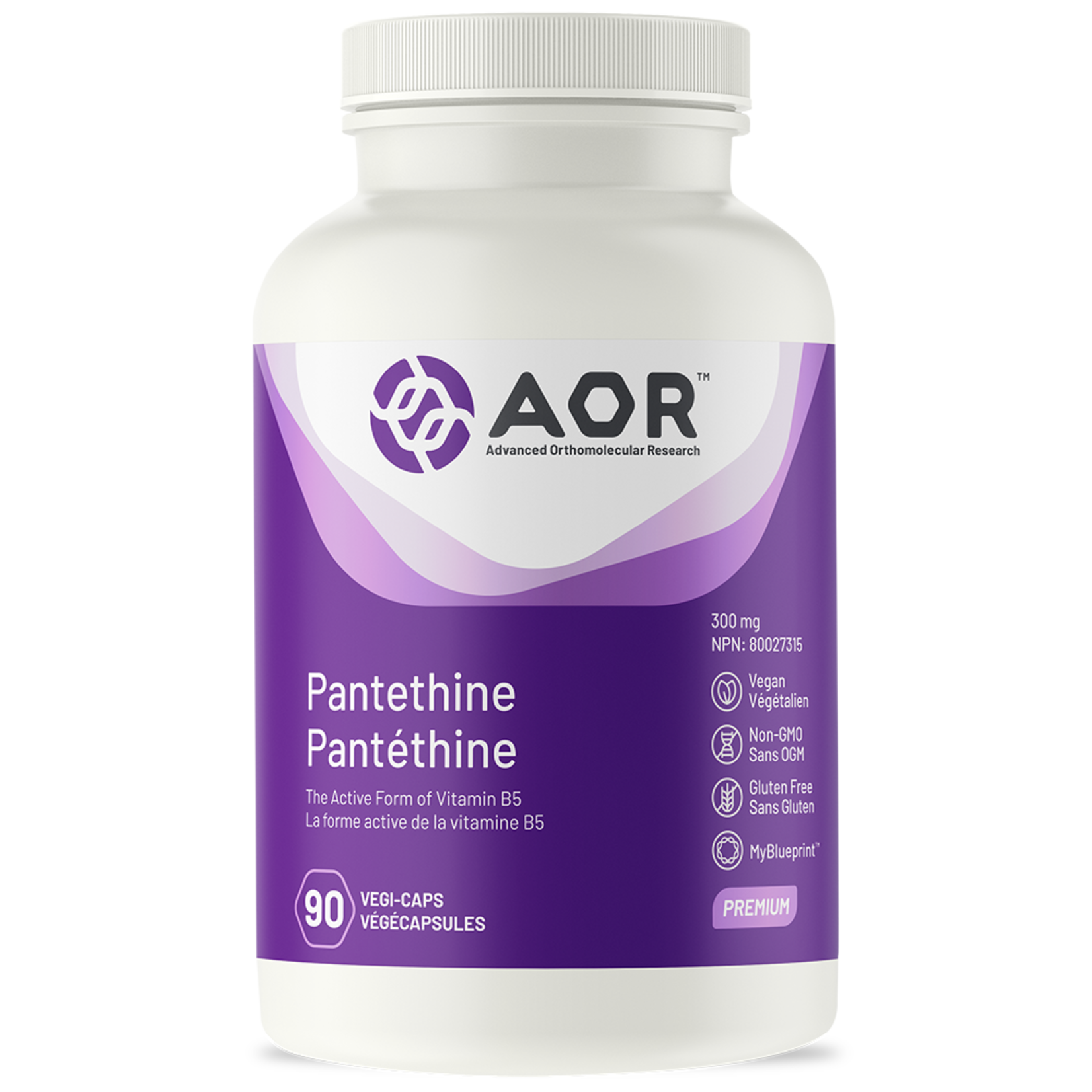 AOR AOR PANTETHINE 300MG 90 VEGICAPS