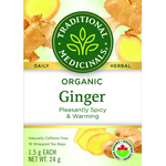 TRADITIONAL MEDICINALS TRADITIONAL MEDICINALS ORGANIC GINGER TEA 16 BAGS