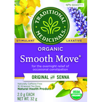 TRADITIONAL MEDICINALS TRADITIONAL MEDICINALS SMOOTH MOVE ORIGINAL WITH SENNA 16 BAGS