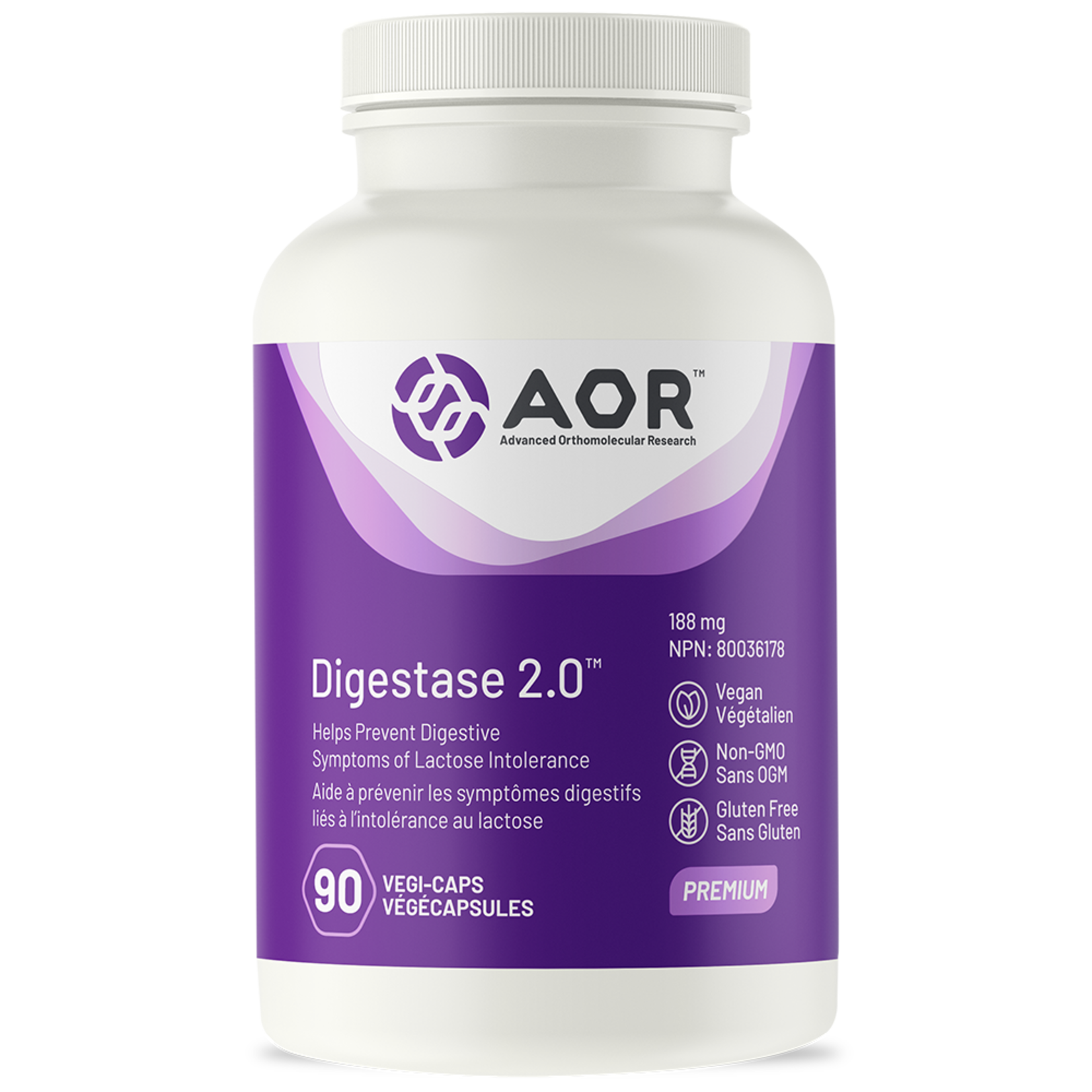 AOR AOR DIGESTASE 2.0 188MG 90 VEGICAPS