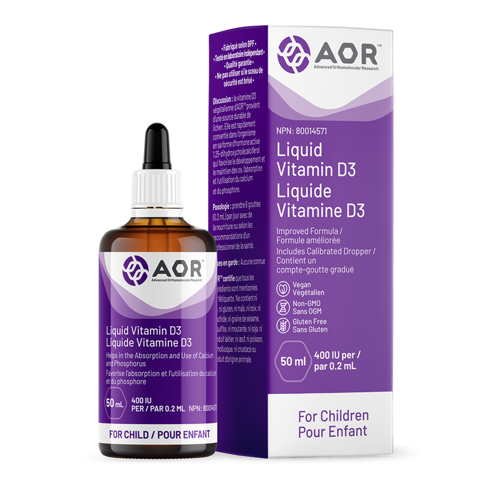 AOR AOR VITAMIN D3 CHILD LIQUID 400 IU 50ML