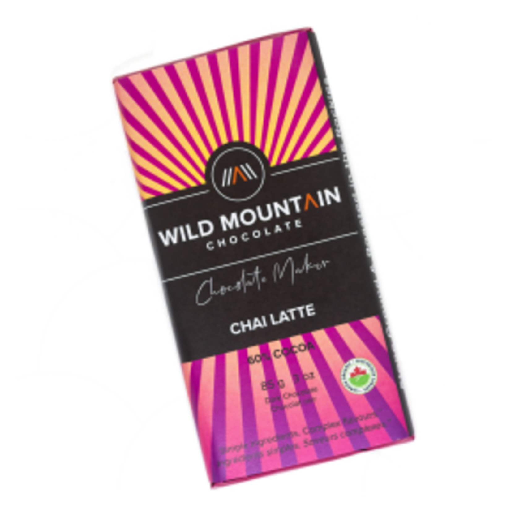 WILD MOUNTAIN WILD MOUNTAIN CHAI LATTE DARK CHOCOLATE 60%