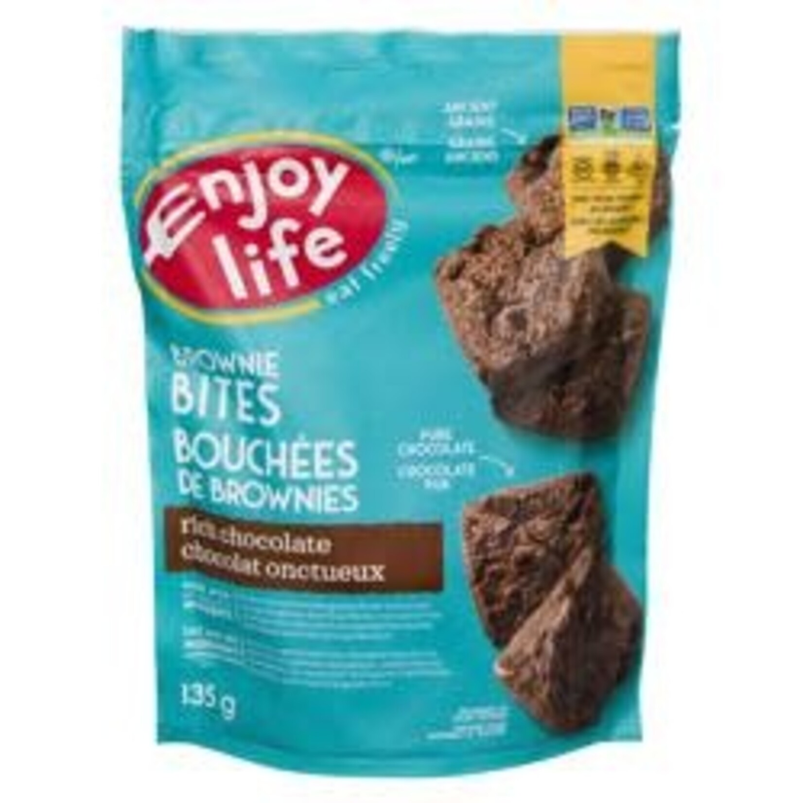 ENJOY LIFE ENJOY LIFE BROWNIE BITES - RICH CHOCOLATE  135G