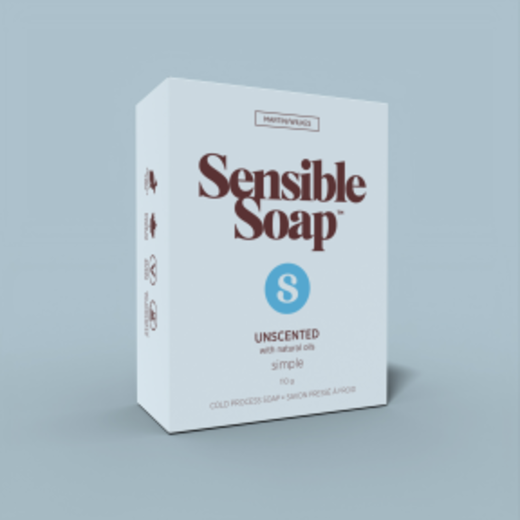 SENSIBLE SOAP SENSIBLE CO. BAR SOAP UNSCENTED 110G