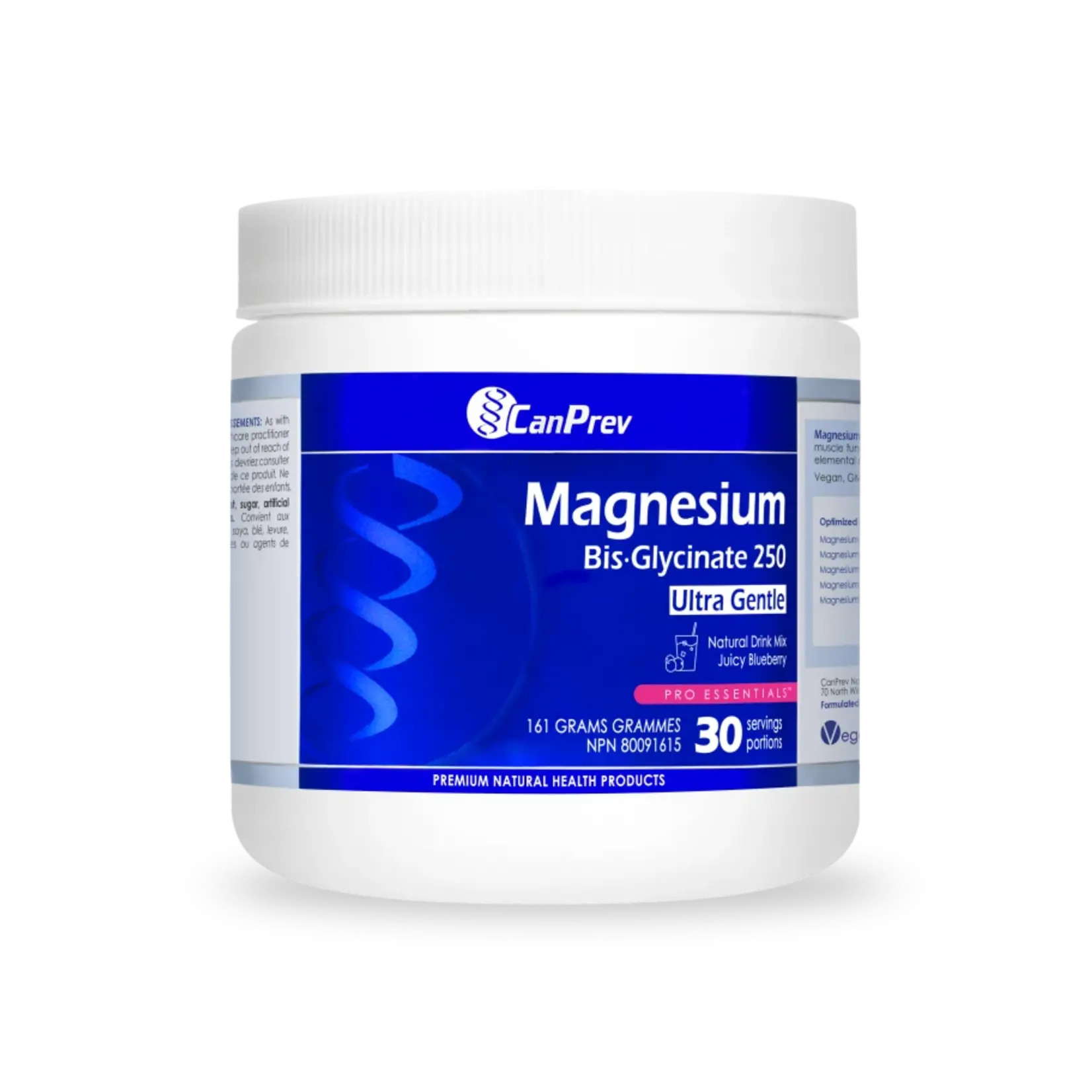 CANPREV CANPREV MAGNESIUM BIS-GLYCINATE DRINK MIX - JUICY BLUEBERRY 161G