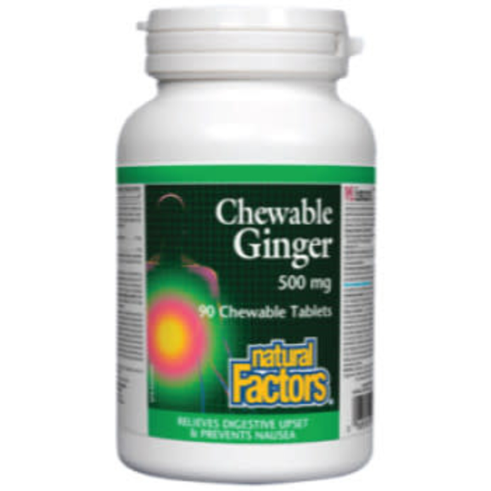 NATURAL FACTORS NATURAL FACTORS GINGER 500MG 90 CHEWABLE TABS