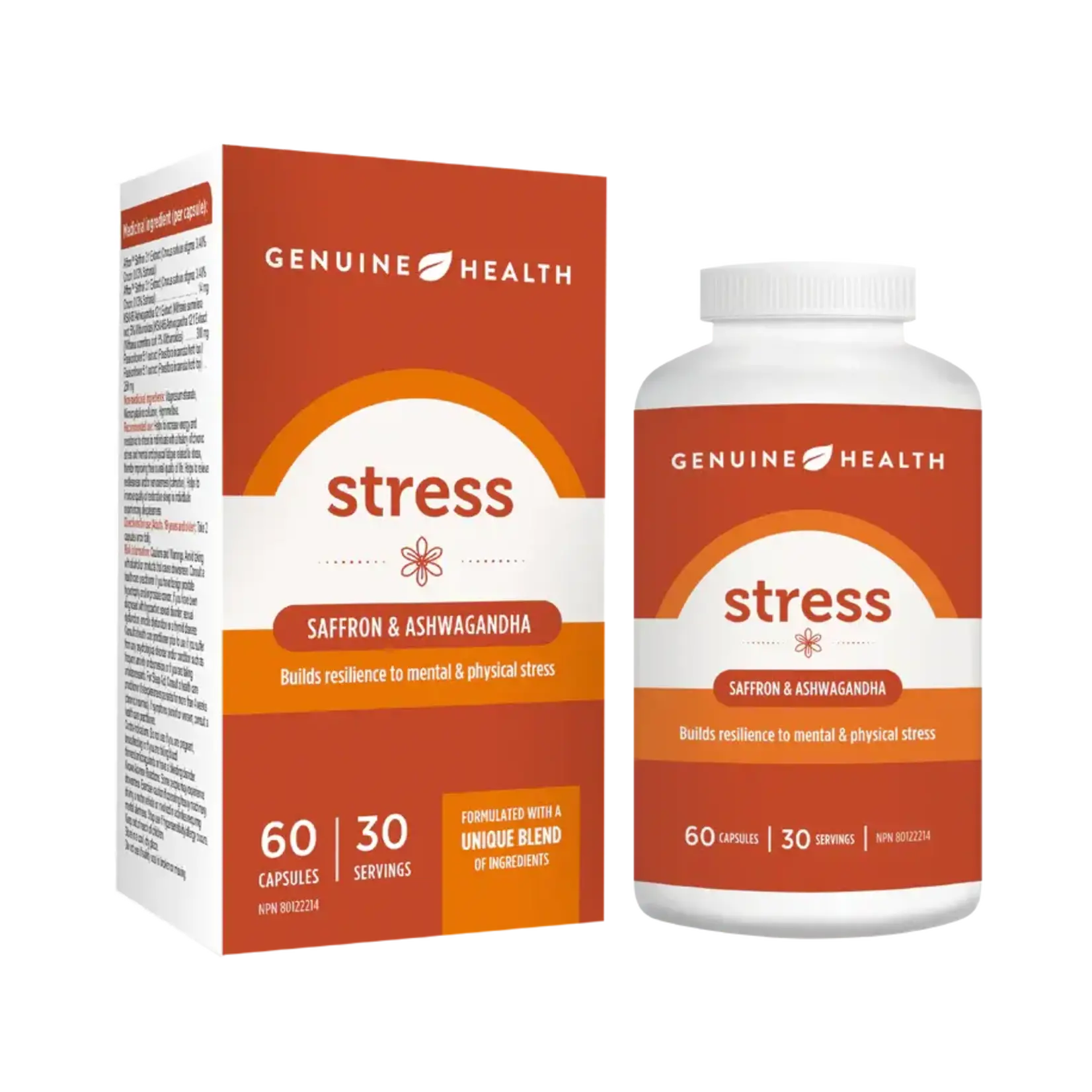 GENUINE HEALTH GENUINE HEALTH SAFFRON STRESS 60 CAPS