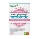 GENUINE HEALTH GENUINE HEALTH ADVANCED GUT HEALTH PROBIOTIC WOMEN'S DAILY 50 BILLION CFU 30 CAPS