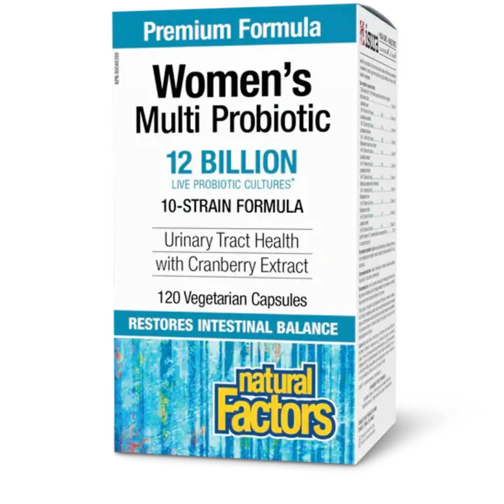 NATURAL FACTORS NATURAL FACTORS WOMEN MULTI PROBIO +CRANRICH 12B CFU 120VCAPS