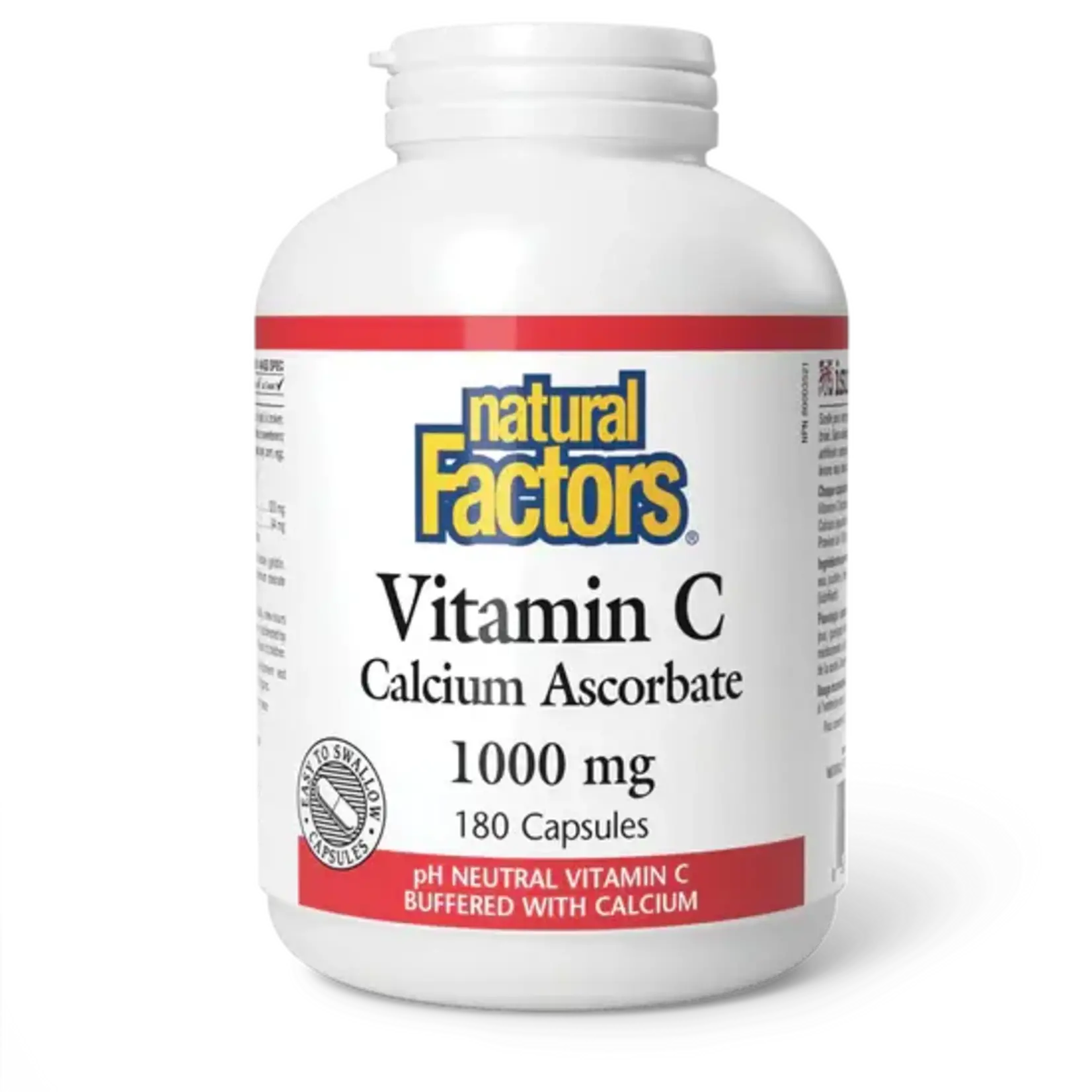 NATURAL FACTORS NATURAL FACTORS VITAMIN C (CALCIUM ASCORBATE) 1000MG 180 CAPS