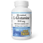 NATURAL FACTORS NATURAL FACTORS L-GLUTAMINE 500MG 60 VEGICAPS
