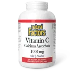 NATURAL FACTORS NATURAL FACTORS VITAMIN C (CALCIUM ASCORBATE) POWDER 500G