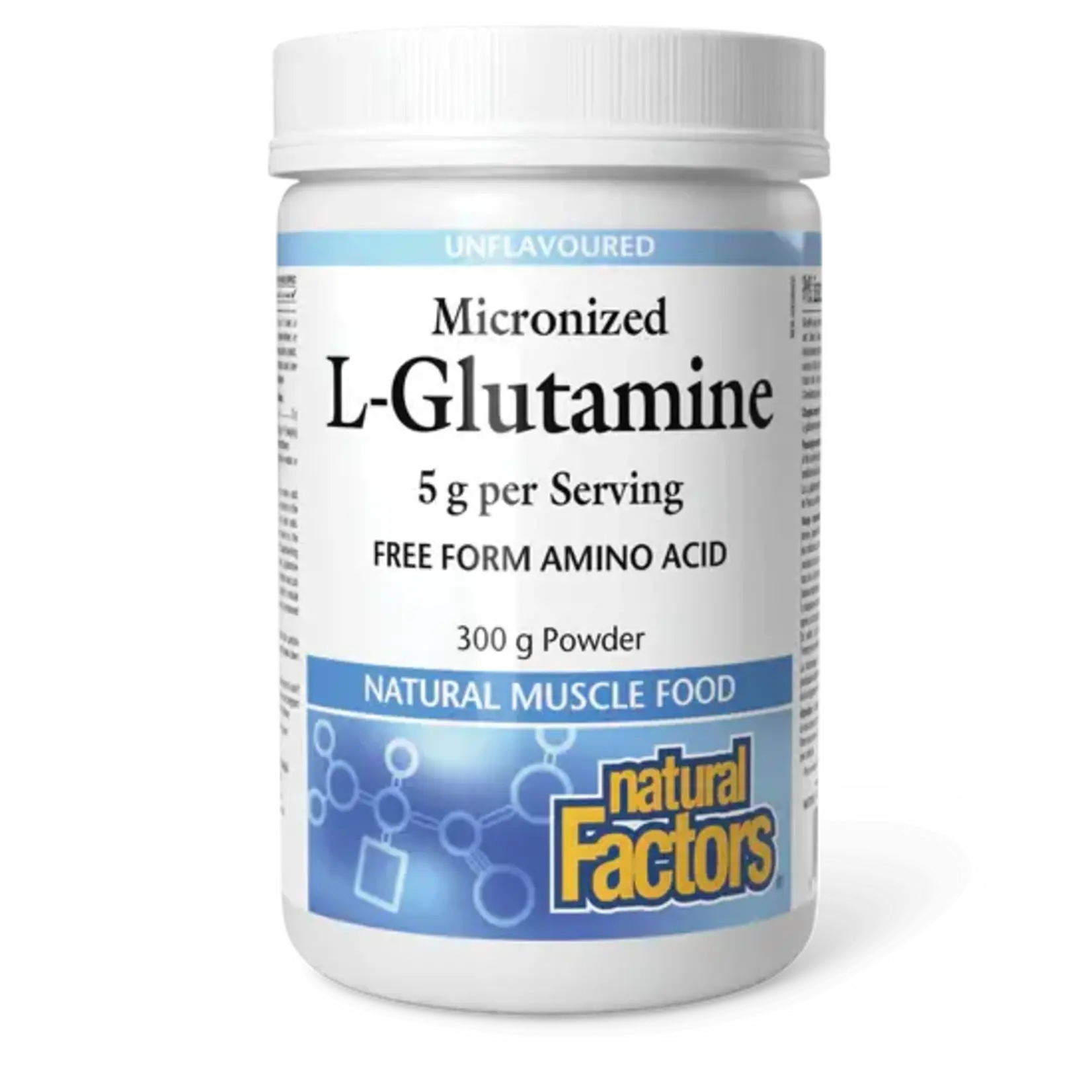 NATURAL FACTORS NATURAL FACTORS L-GLUTAMINE (5G) (MICRONIZED) 300G