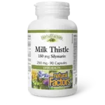 NATURAL FACTORS NATURAL FACTORS MILK THISTLE 250MG  SILYMARIN 150MG 90 CAPS